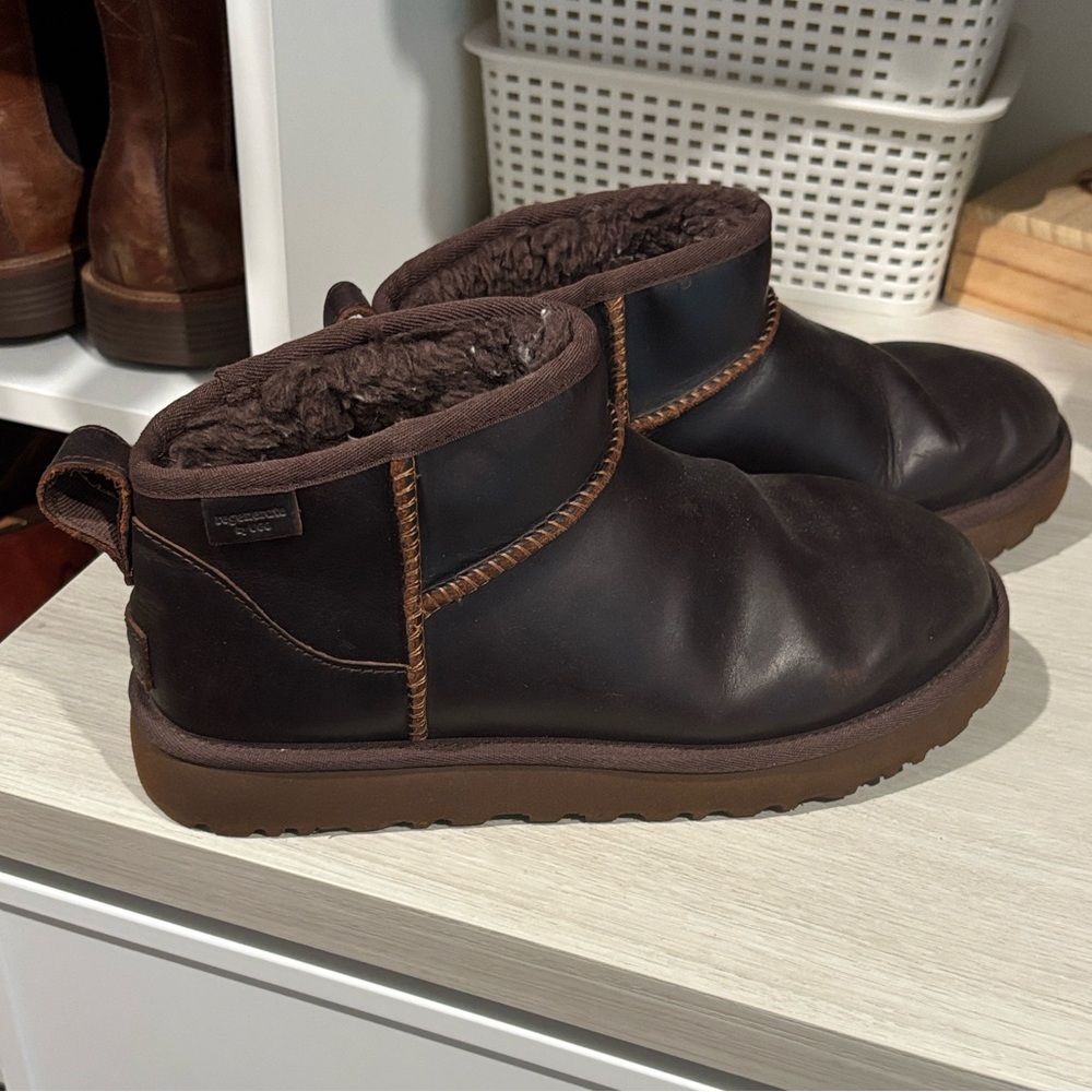 UGG Classic Ultra Mini Leather Boot